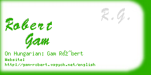 robert gam business card